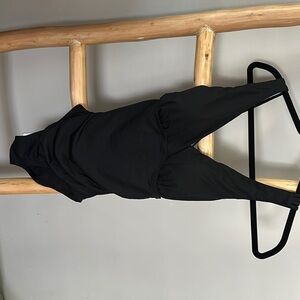 Black One-Piece Swimsuit